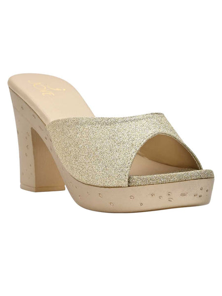 Gold glitter discount sandals for womens