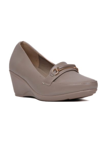 Women, Women Footwear, Taupe Loafers