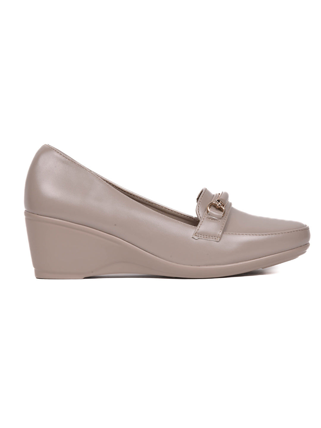 Women, Women Footwear, Taupe Loafers