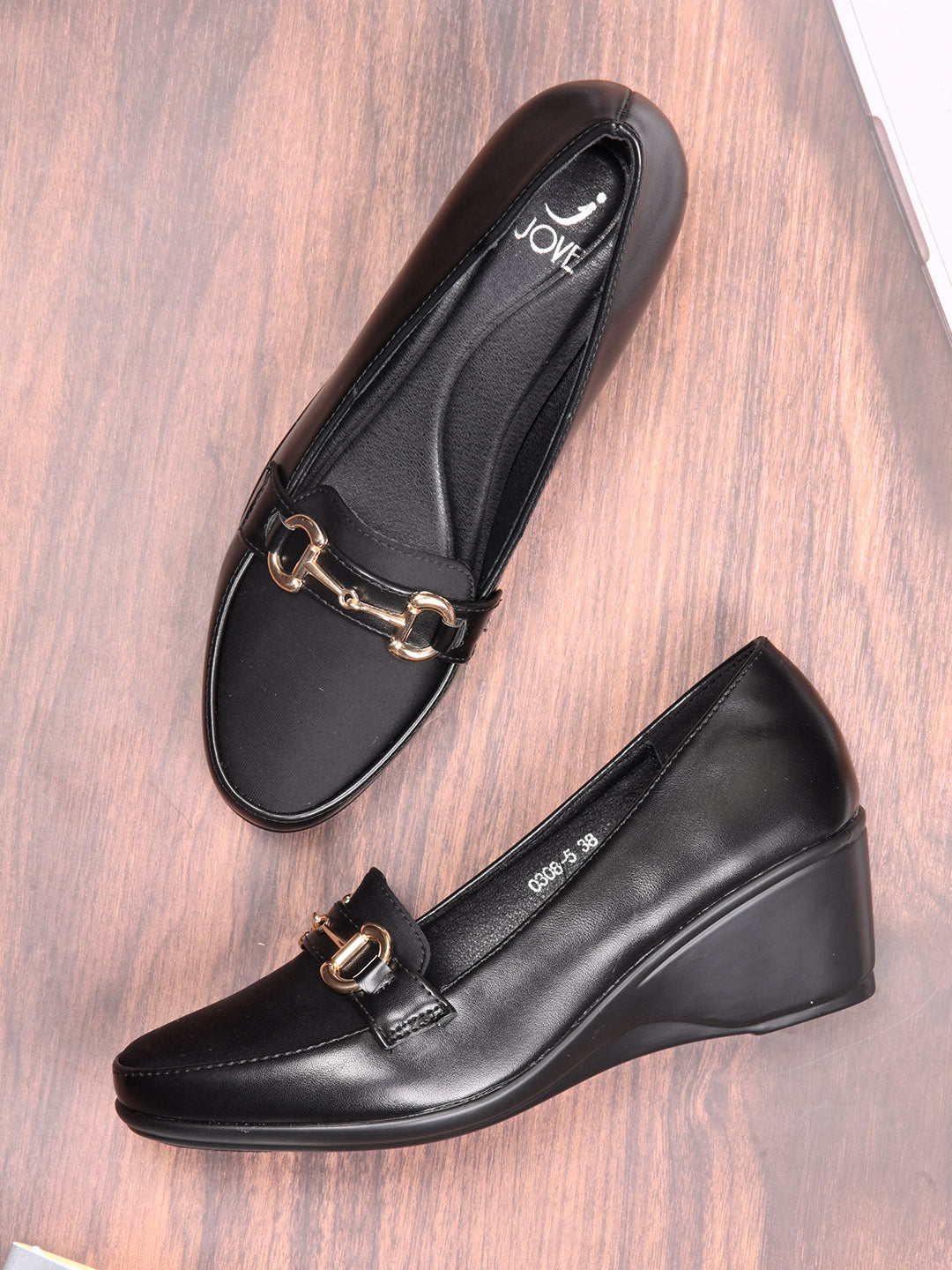 Women, Women Footwear, Black Loafers