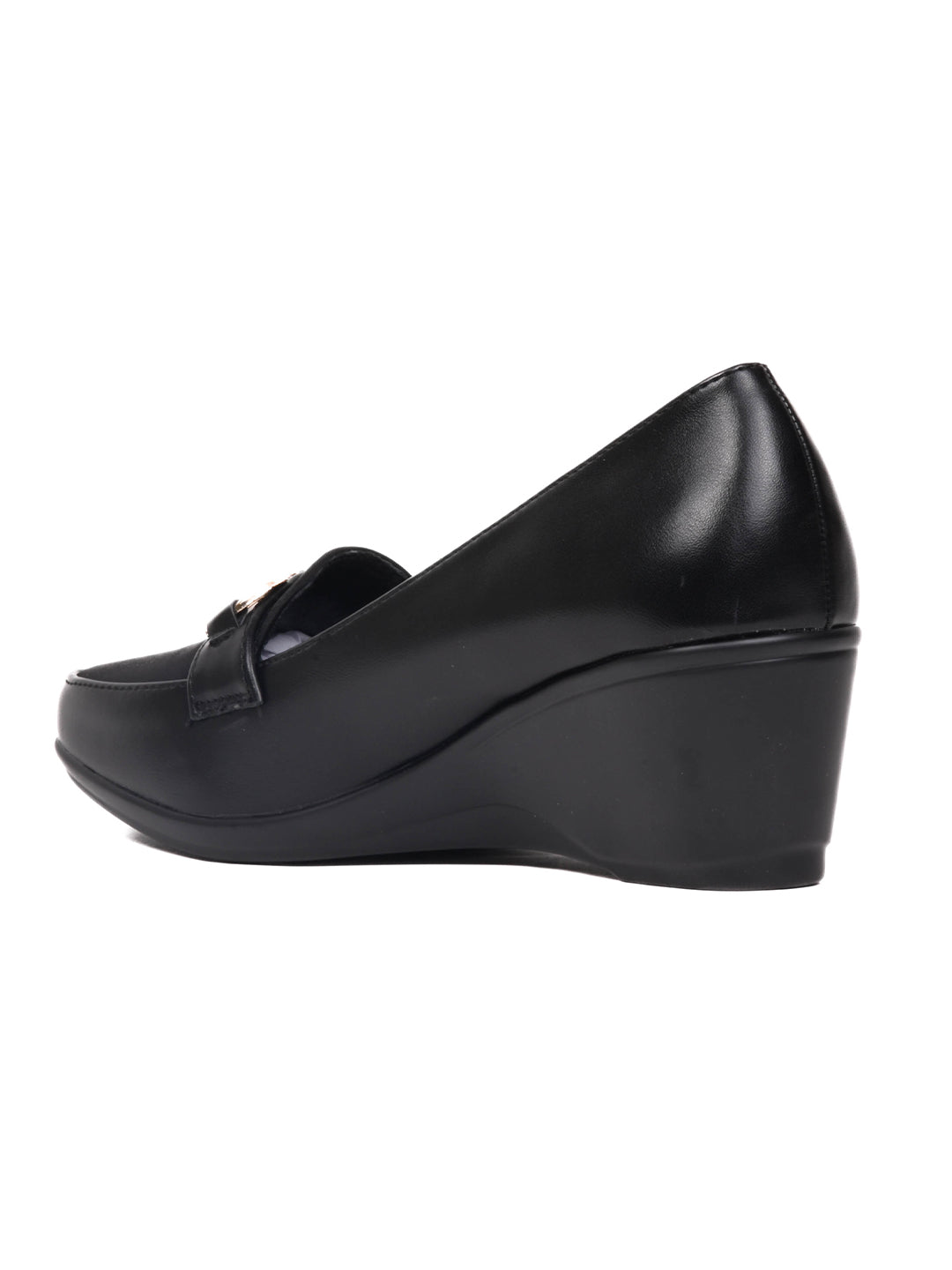 Women, Women Footwear, Black Loafers