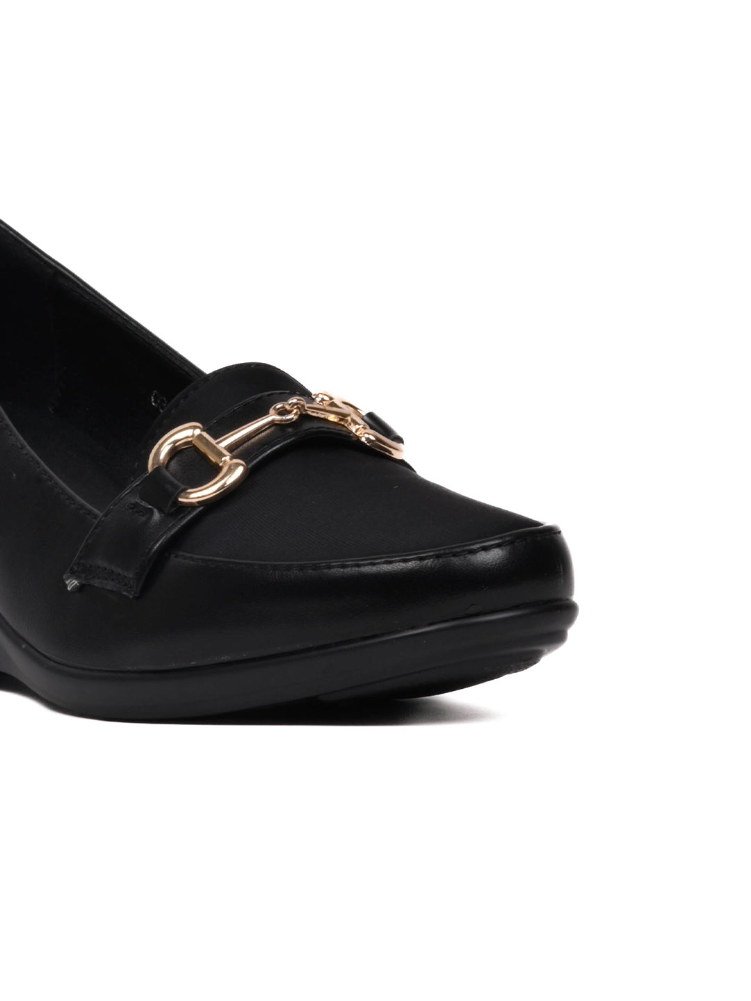 Women, Women Footwear, Black Loafers