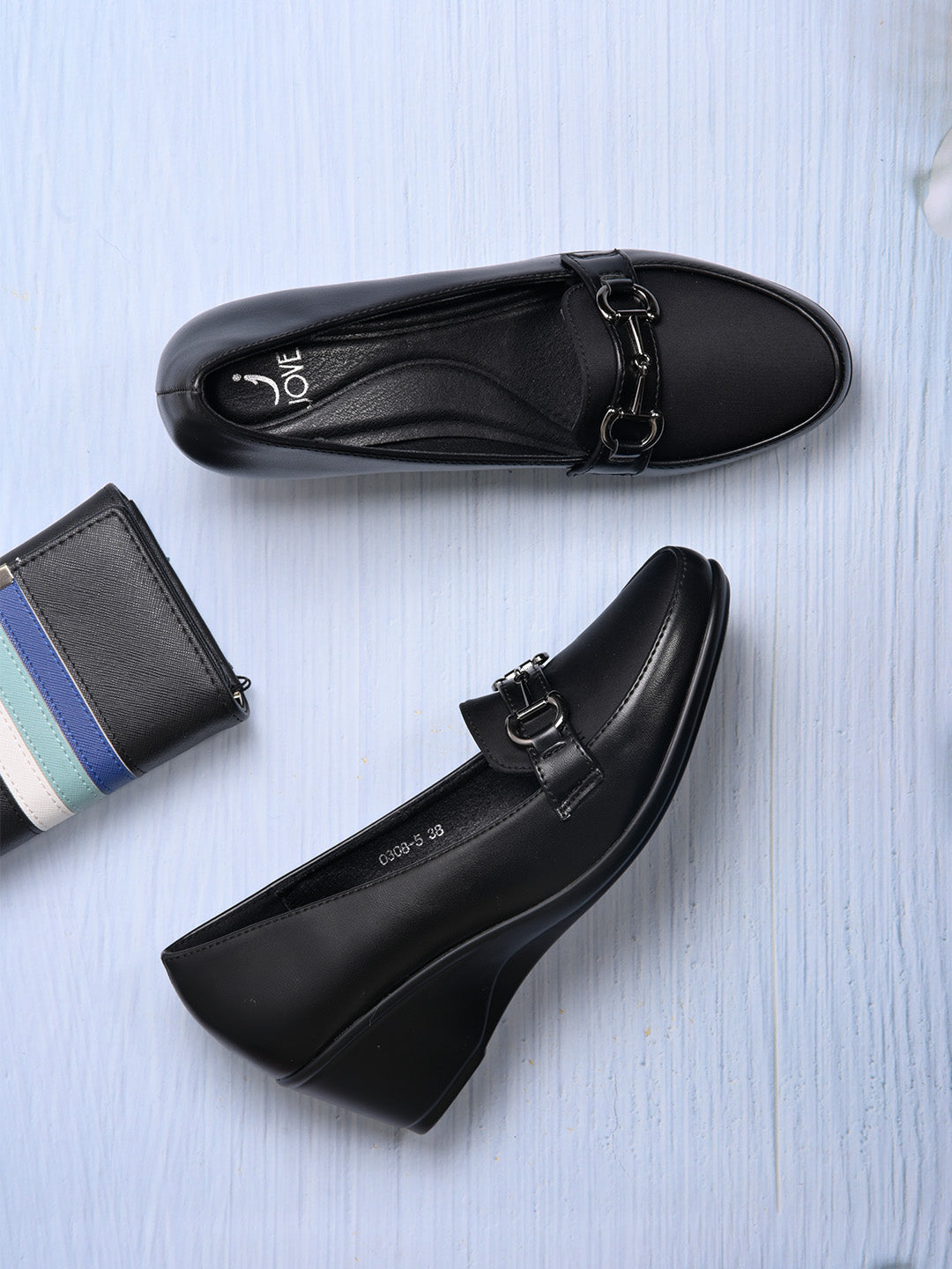 Women, Women Footwear, Black Loafers