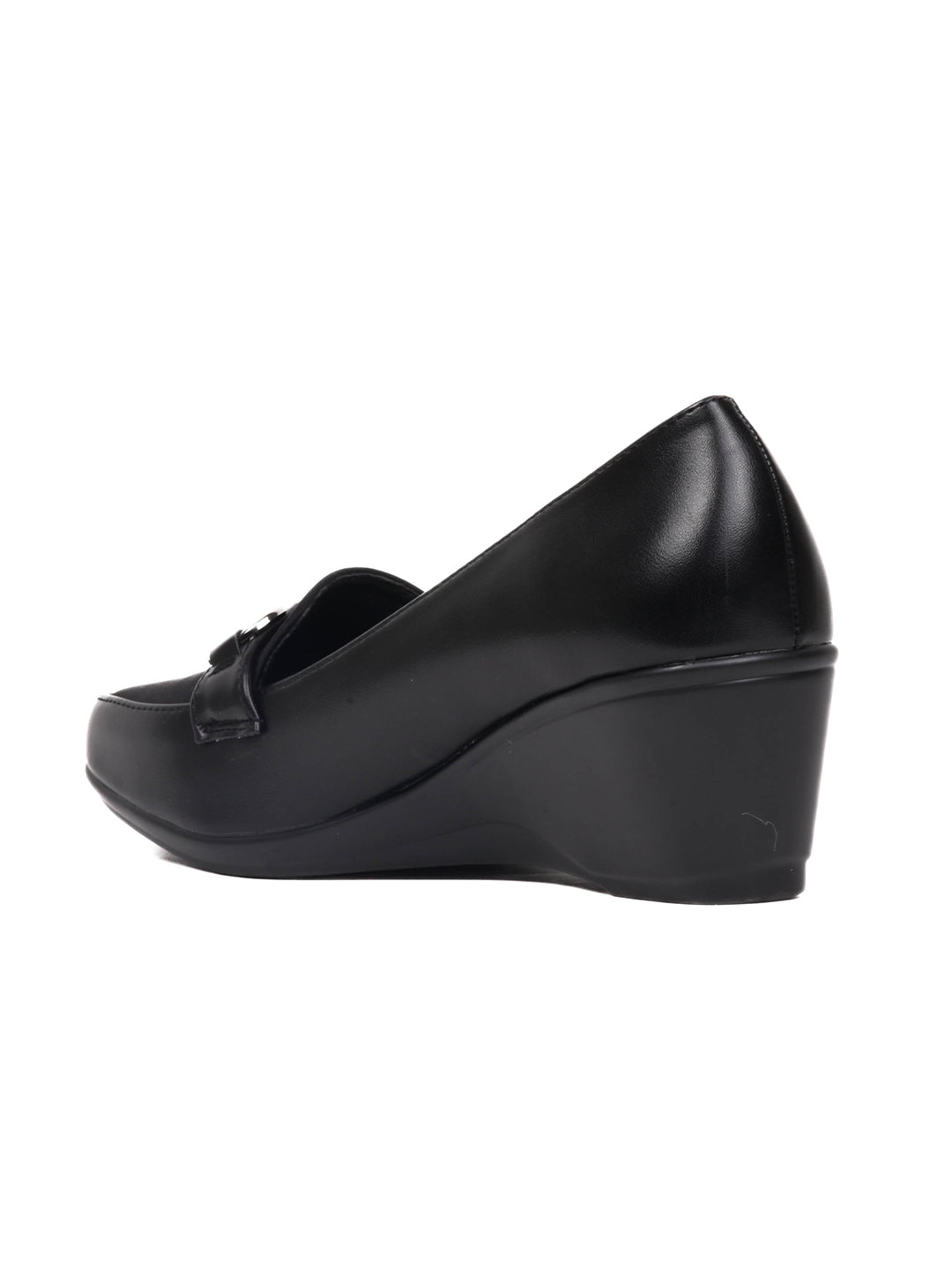 Women, Women Footwear, Black Loafers