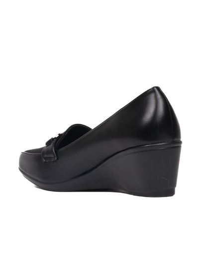 Women, Women Footwear, Black Loafers