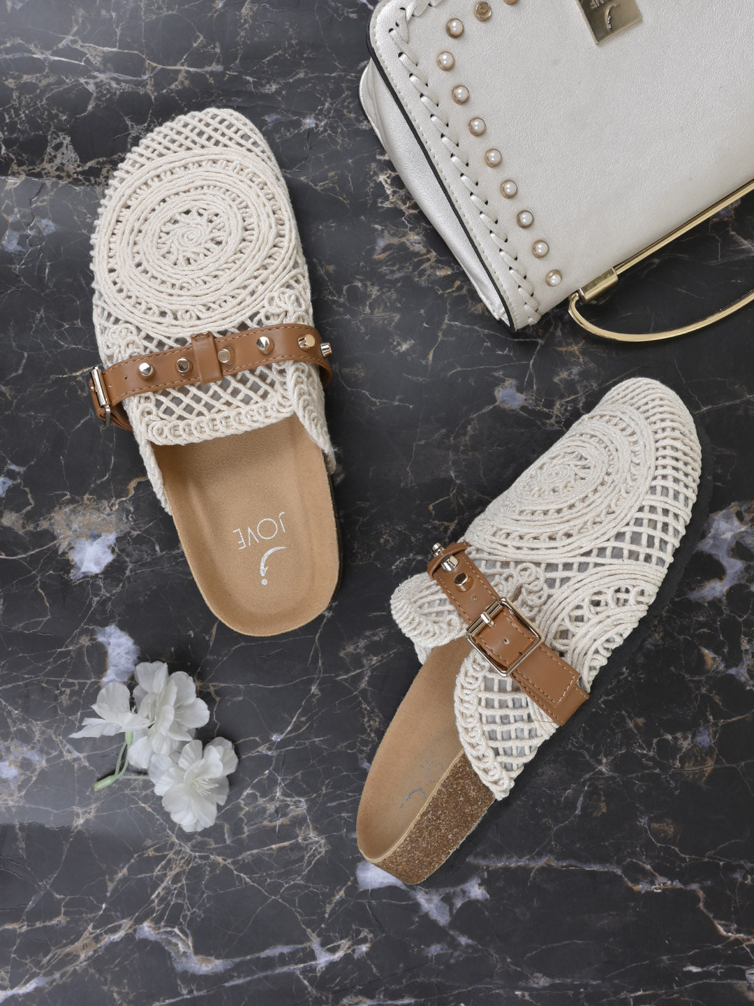 Women, Women Footwear, Beige Mules