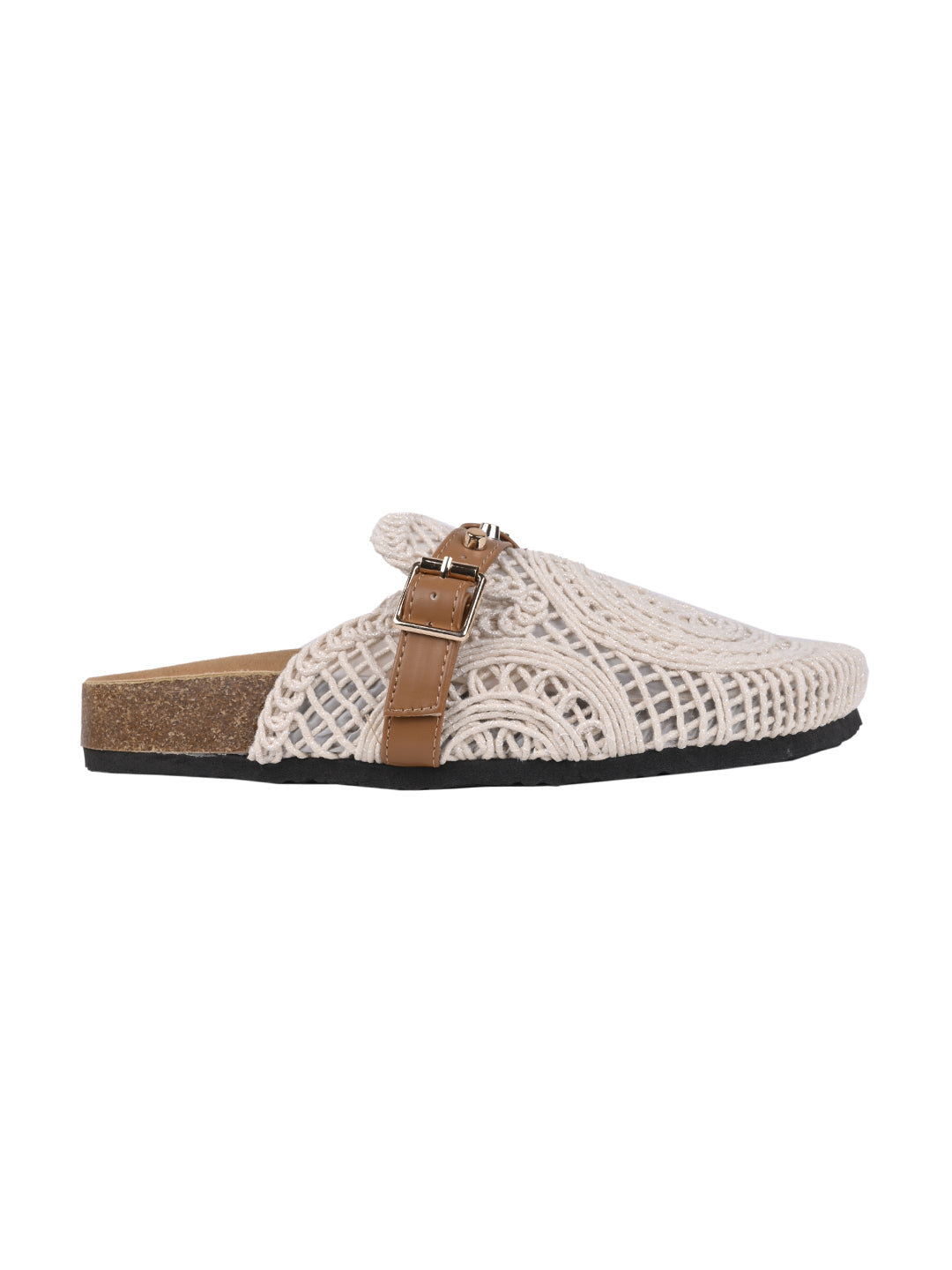 Women, Women Footwear, Beige Mules