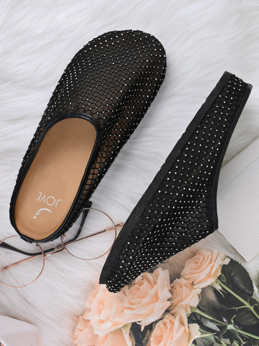 Women, Women Footwear, Black Mules