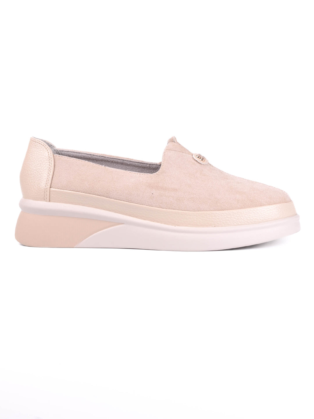 Women, Women Footwear, Beige Loafers