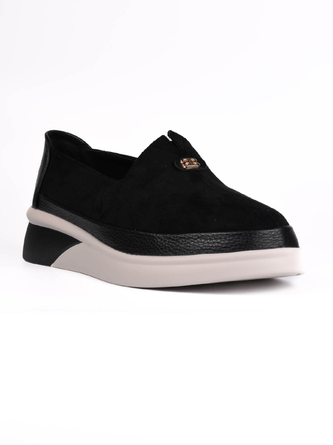 Women, Women Footwear, Black Loafers