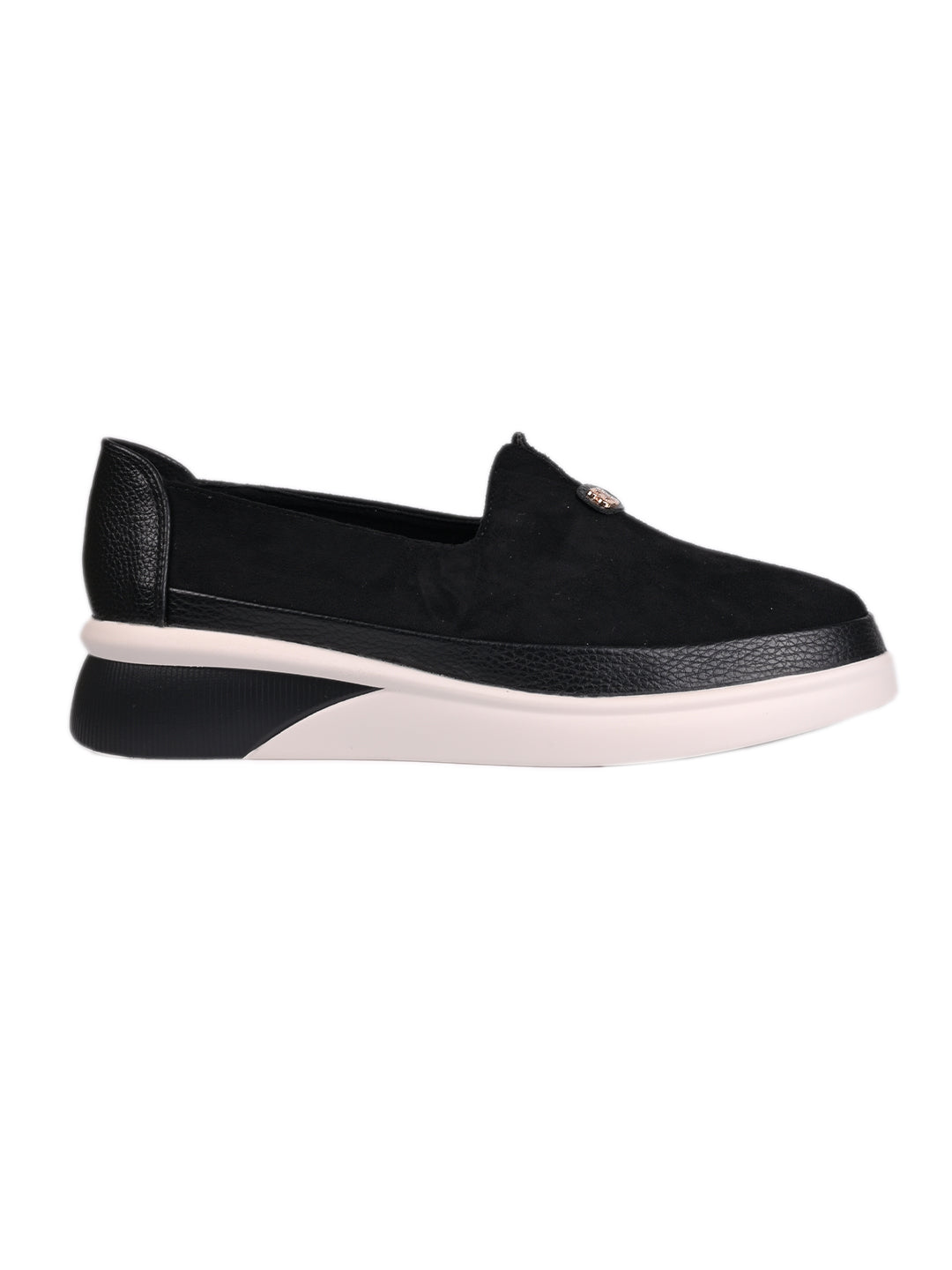 Women, Women Footwear, Black Loafers