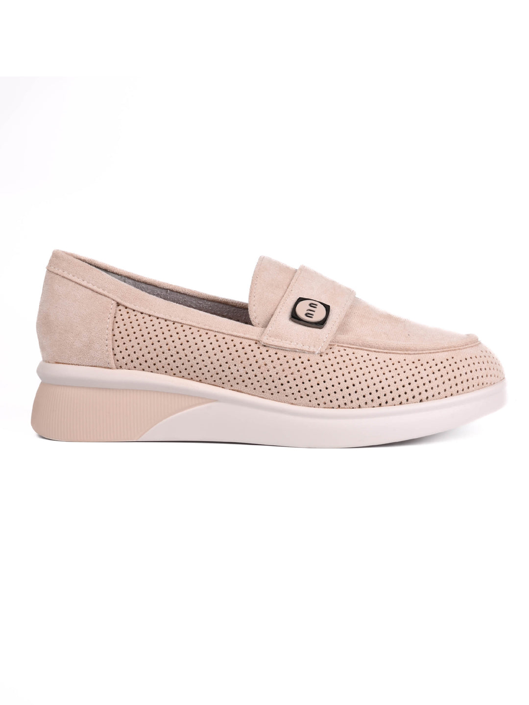 Women, Women Footwear, Beige Loafers