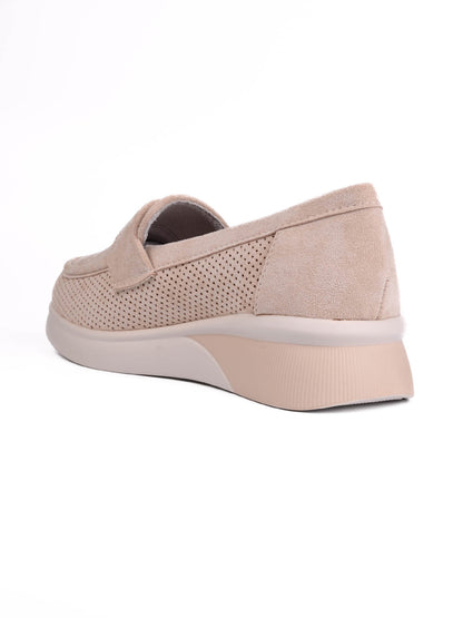 Women, Women Footwear, Beige Loafers