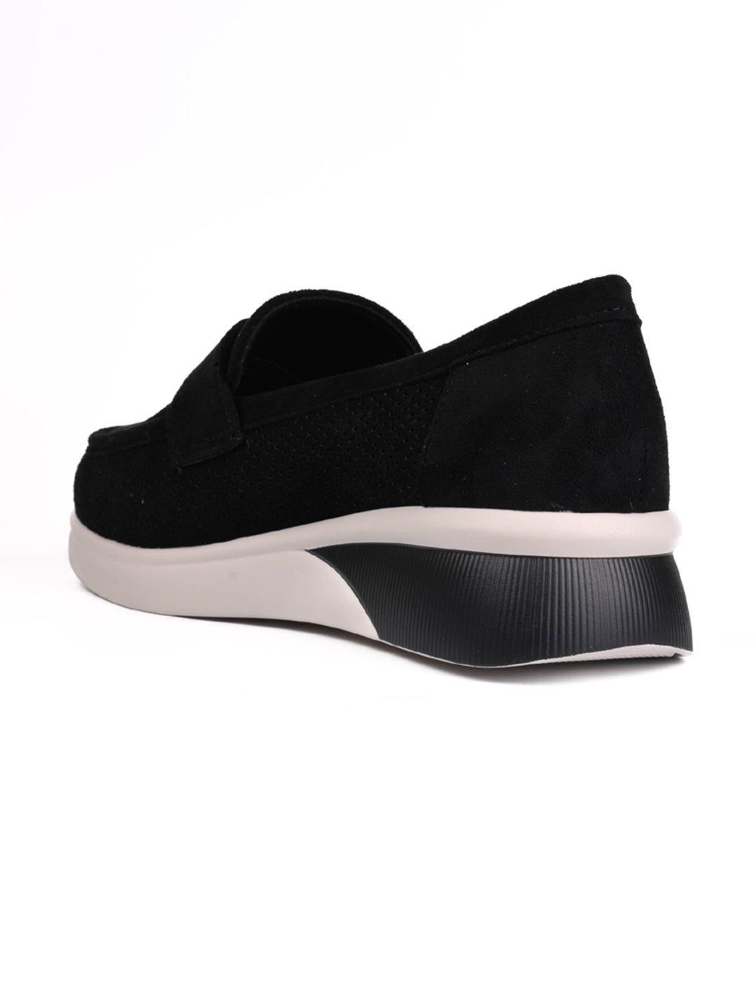 Women, Women Footwear, Black Loafers