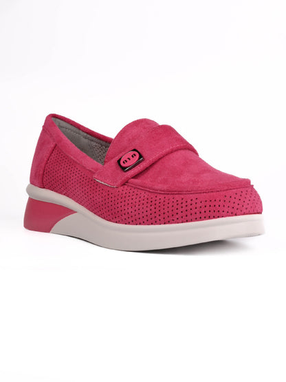 Women, Women Footwear, Fuchsia Loafers