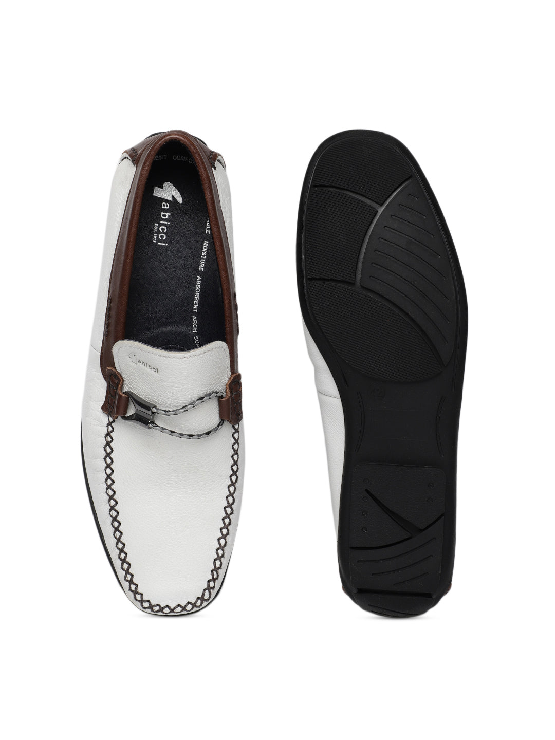 Footwear, Men Footwear, White Loafers