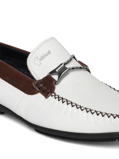 Footwear, Men Footwear, White Loafers