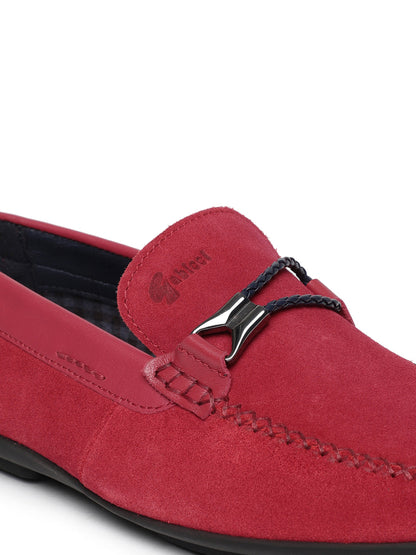 Footwear, Men Footwear, Red Loafers