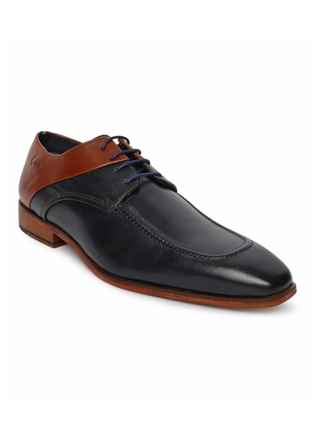 Footwear, Men Footwear, Navy Blue Derby Shoes