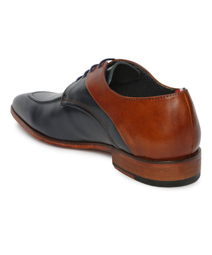 Footwear, Men Footwear, Navy Blue Derby Shoes