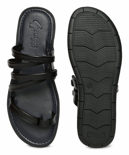 Footwear, Men Footwear, Black Sandals