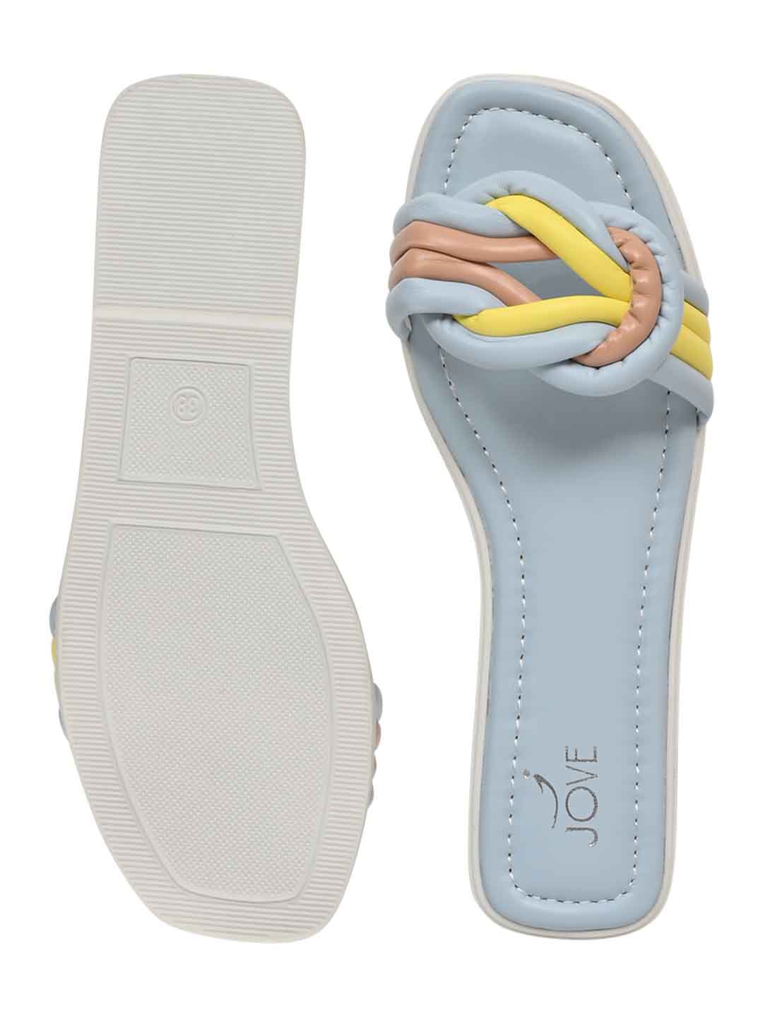 Footwear, Women Footwear, Aqua Open Toe Flats