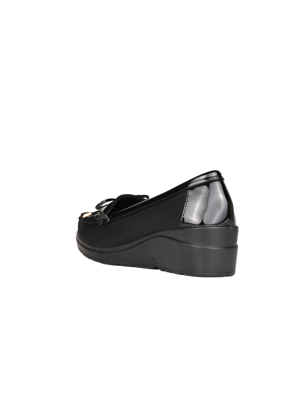 Women, Women Footwear, Black Loafers