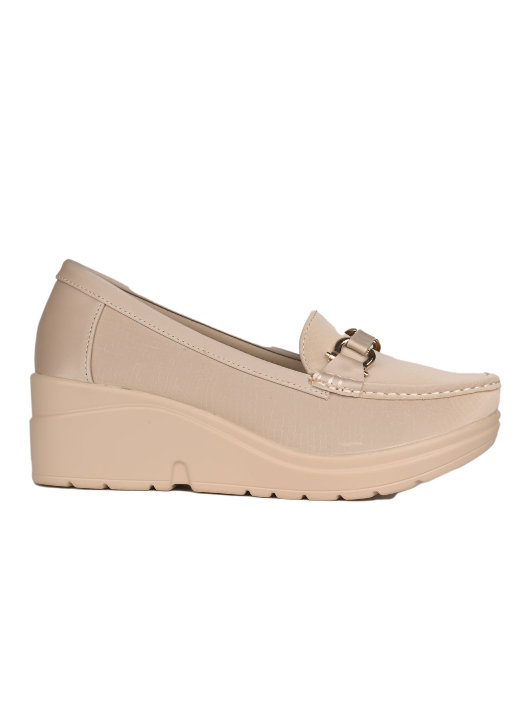 Women, Women Footwear, Beige Loafers