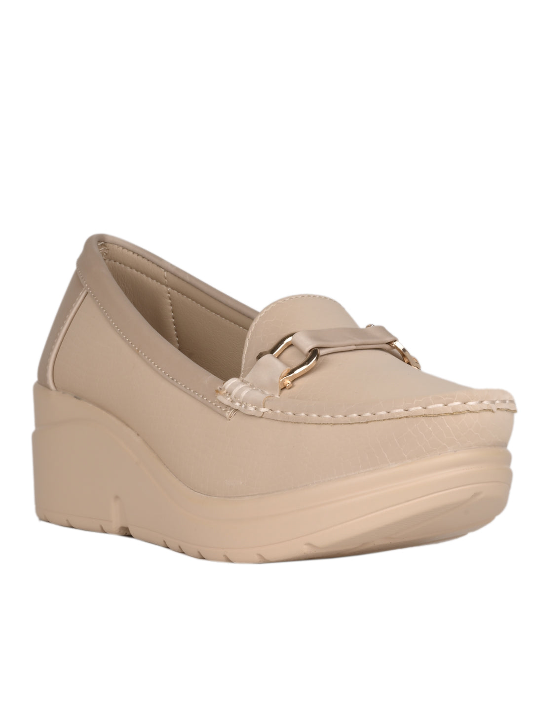 Women, Women Footwear, Beige Loafers