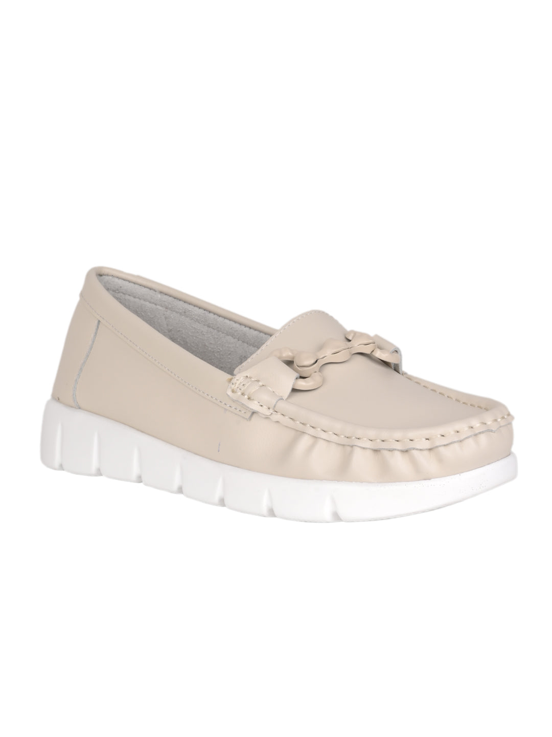 Women, Women Footwear, Beige Loafers