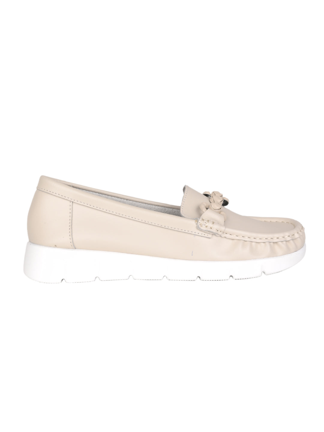 Women, Women Footwear, Beige Loafers