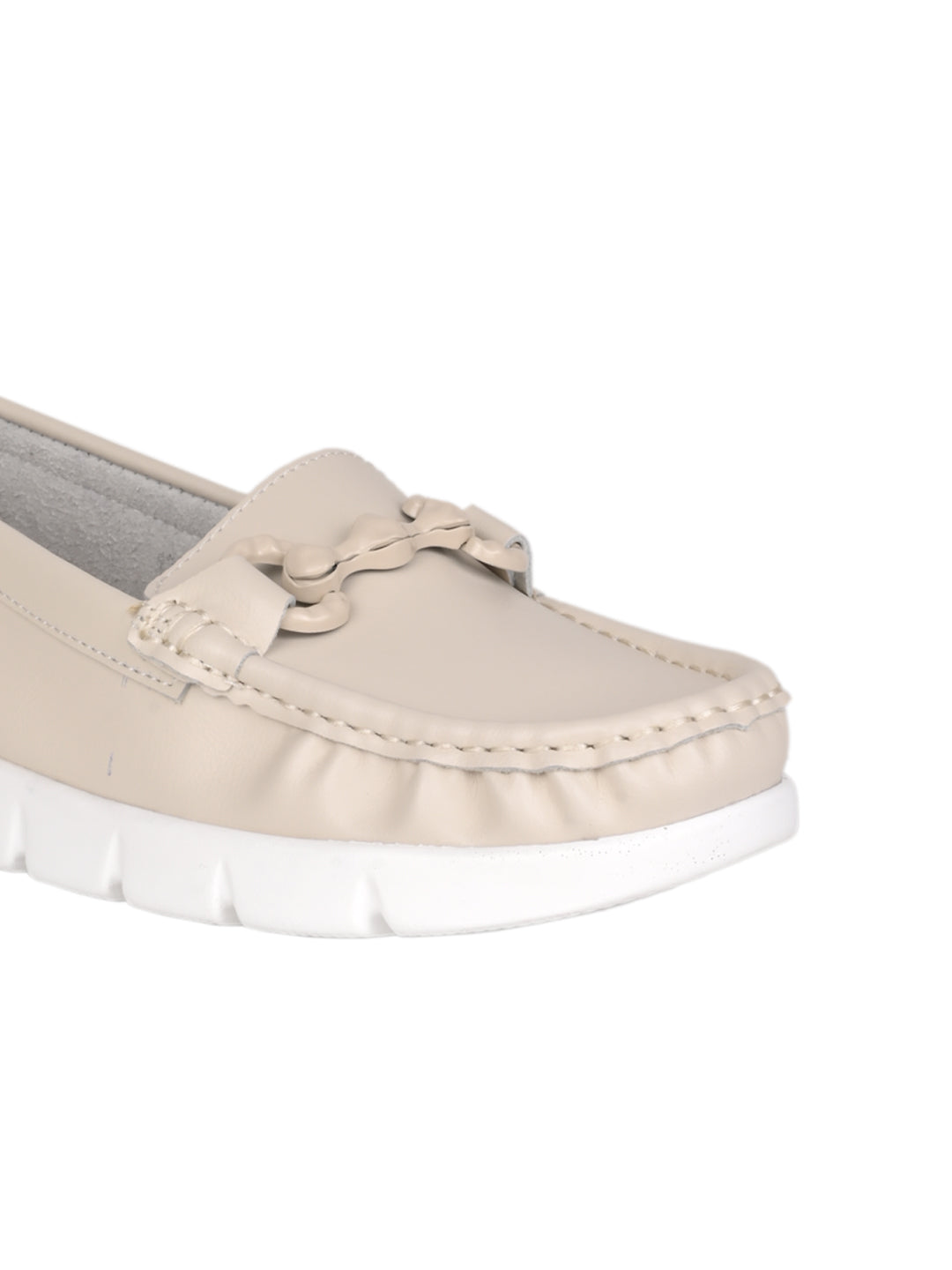 Women, Women Footwear, Beige Loafers