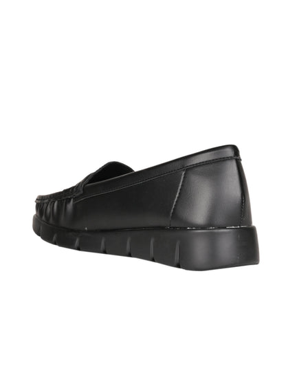 Women, Women Footwear, Black Loafers