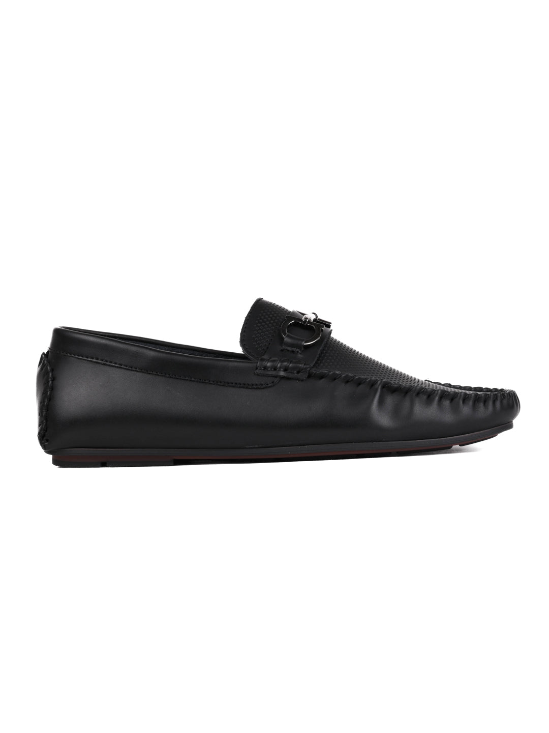 Men, Men Footwear, Black Driving Shoes