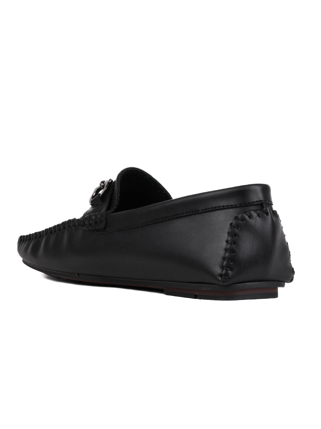 Men, Men Footwear, Black Driving Shoes