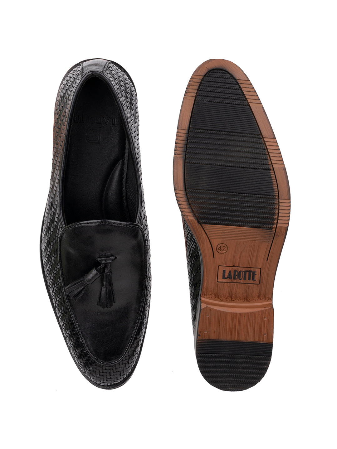 Men Black Solid Loafer