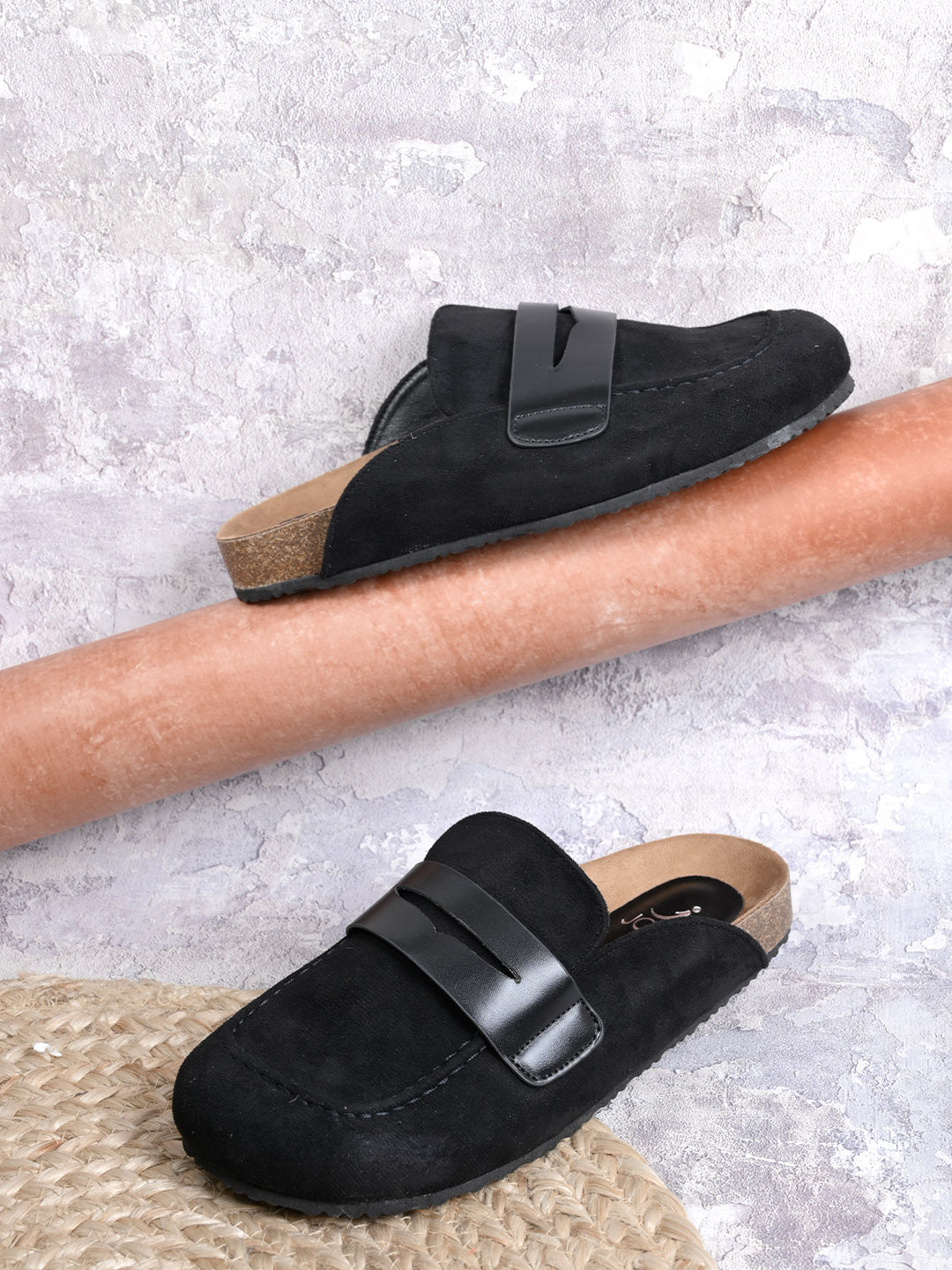 Women, Women Footwear, Black Mules