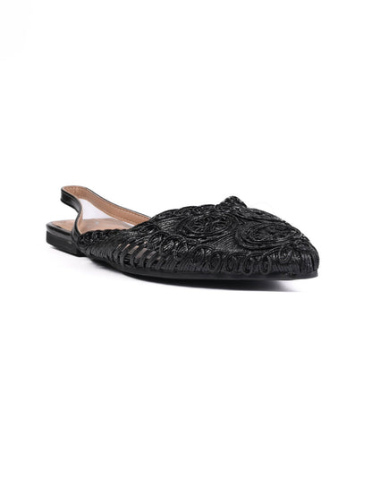 Women, Women Footwear, Black Mules