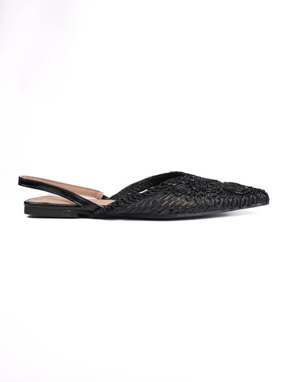 Women, Women Footwear, Black Mules