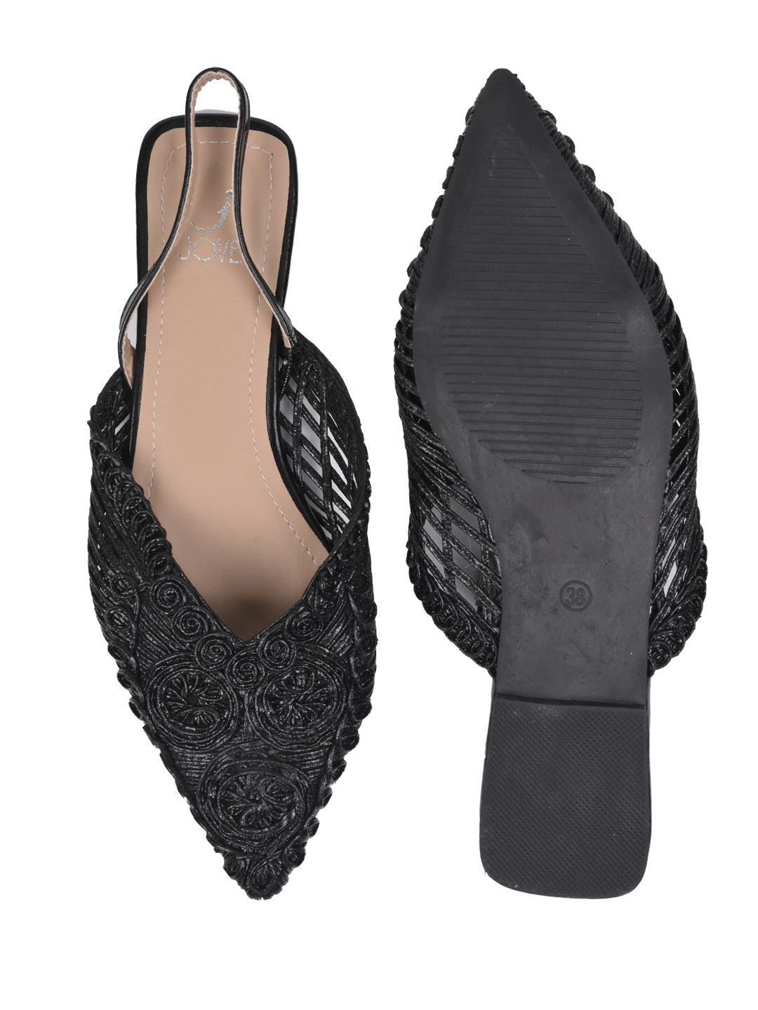 Women, Women Footwear, Black Mules