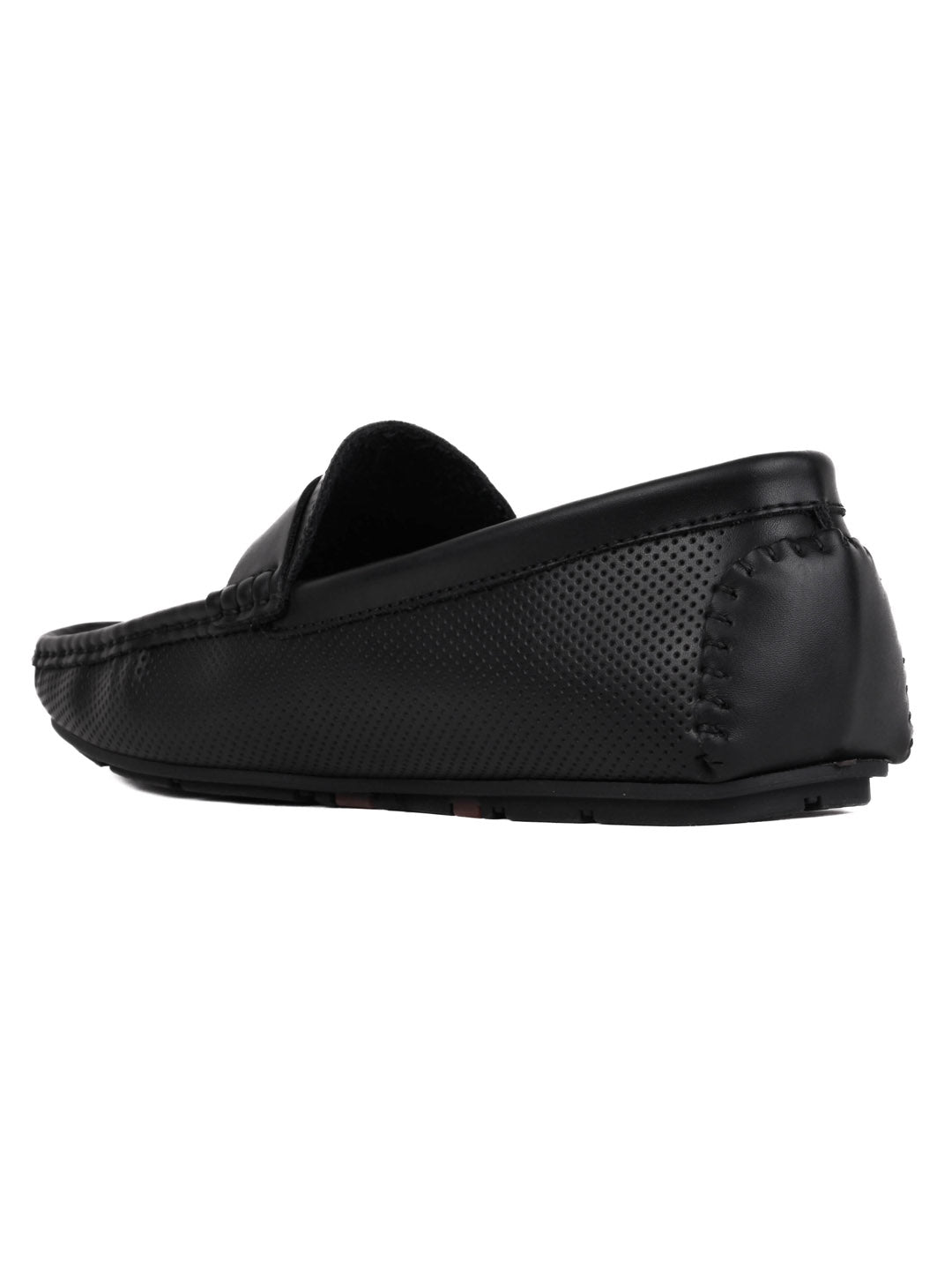 Men, Men Footwear, Black Driving Shoes