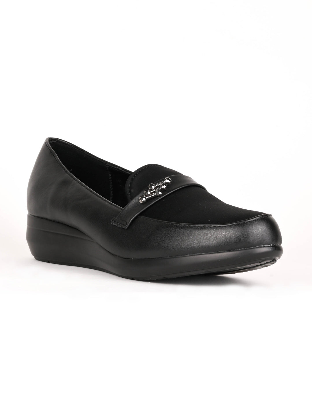 Women, Women Footwear, Black Loafers