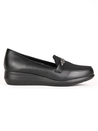 Women, Women Footwear, Black Loafers