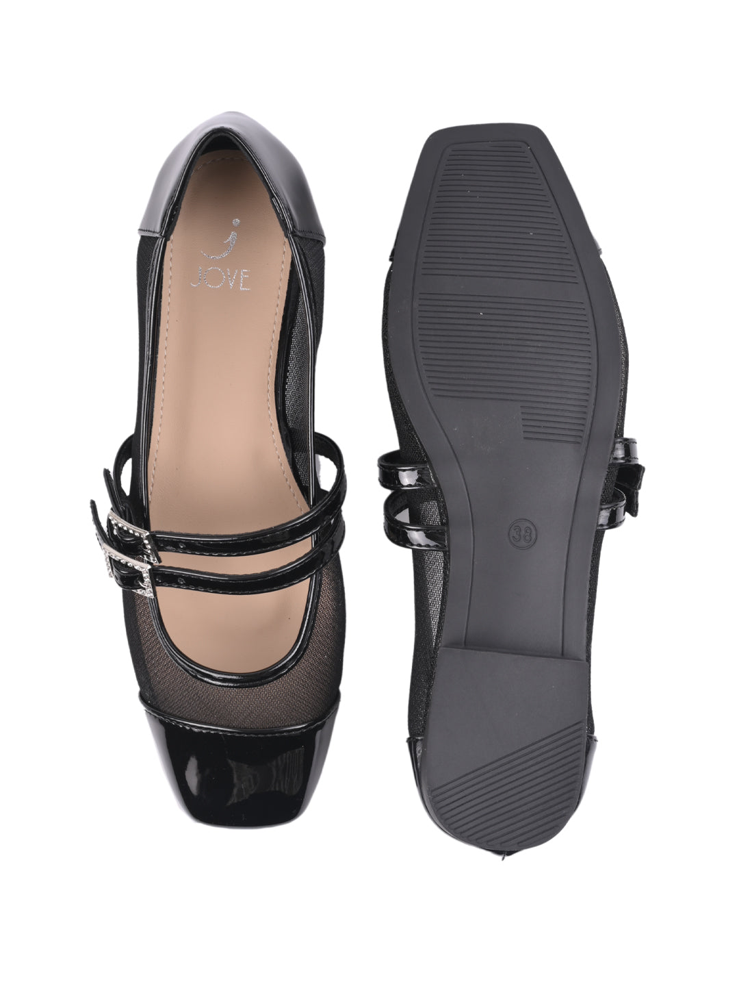 Women, Women Footwear, Black Ballerinas