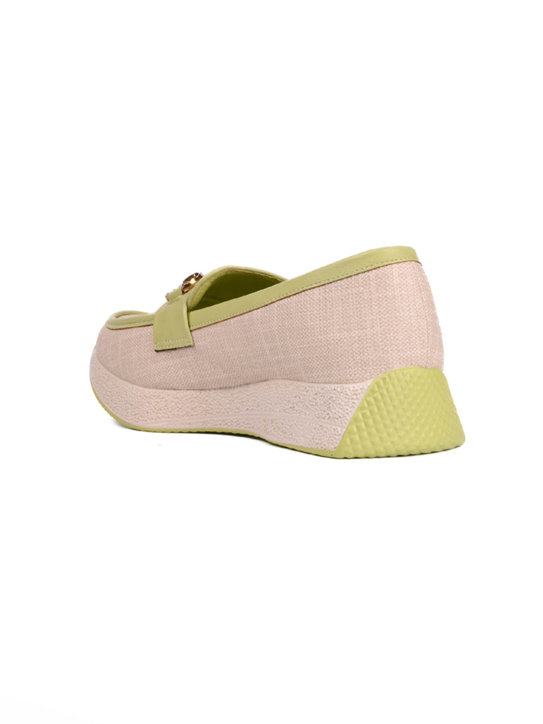 Women, Women Footwear, Green Loafers