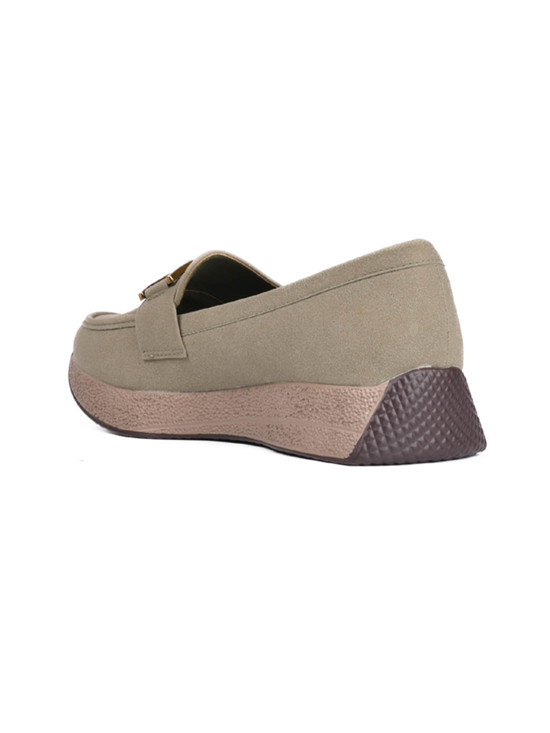 Women, Women Footwear, Olive Loafers