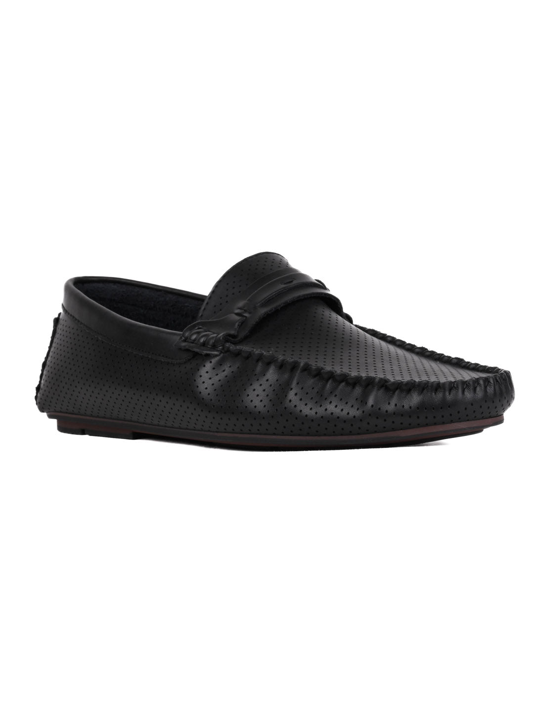 Men, Men Footwear, Black Driving Shoes