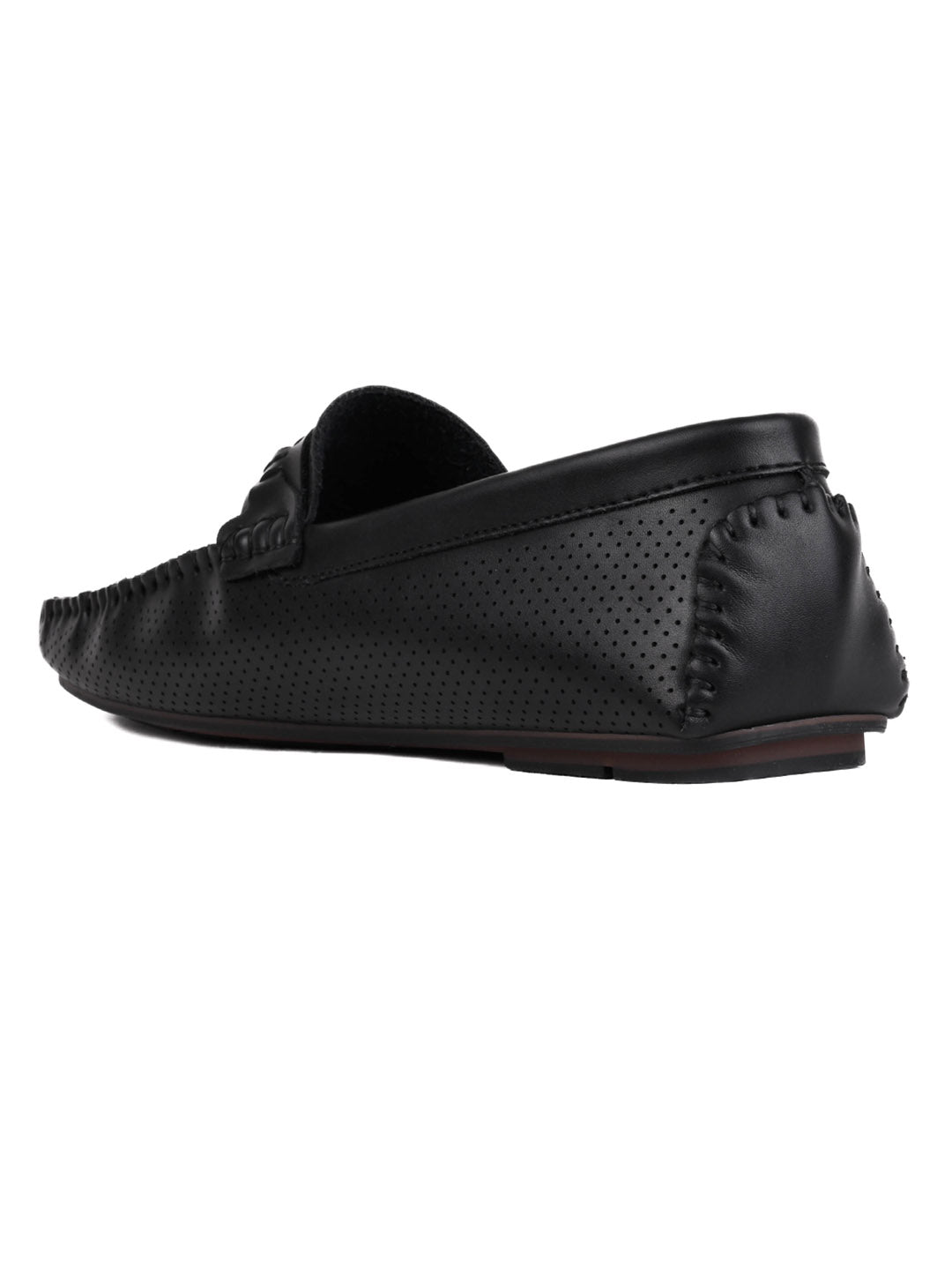 Men, Men Footwear, Black Driving Shoes