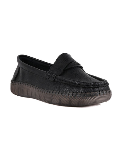 Women, Women Footwear, Black Loafers