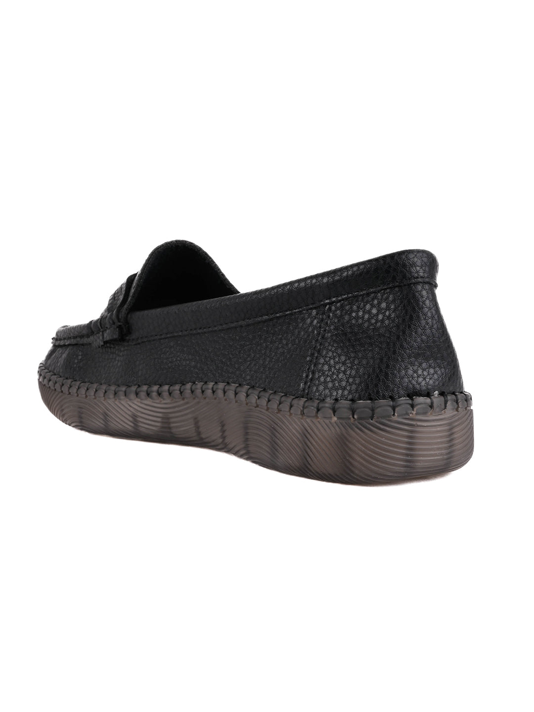 Women, Women Footwear, Black Loafers